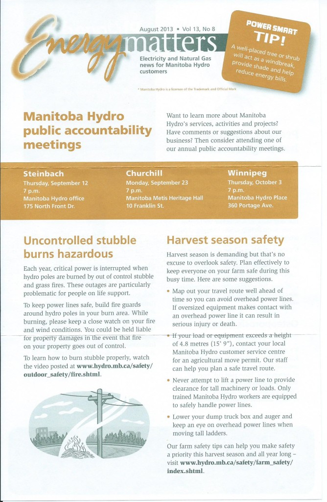 Manitoba Hydron news letter aug 2013